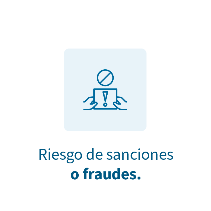 riesgo de sanciones